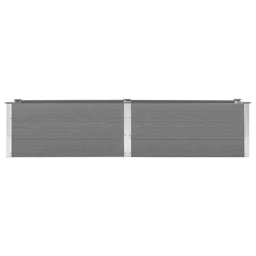 Letto Rialzato da Giardino 250x50x54 cm in WPC Grigio cod mxl 66814