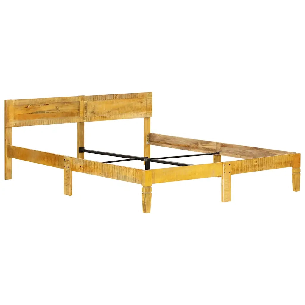 Letto matrimoniale | Letto per adulti | Giroletto in Legno Massello di Mango 180 cm