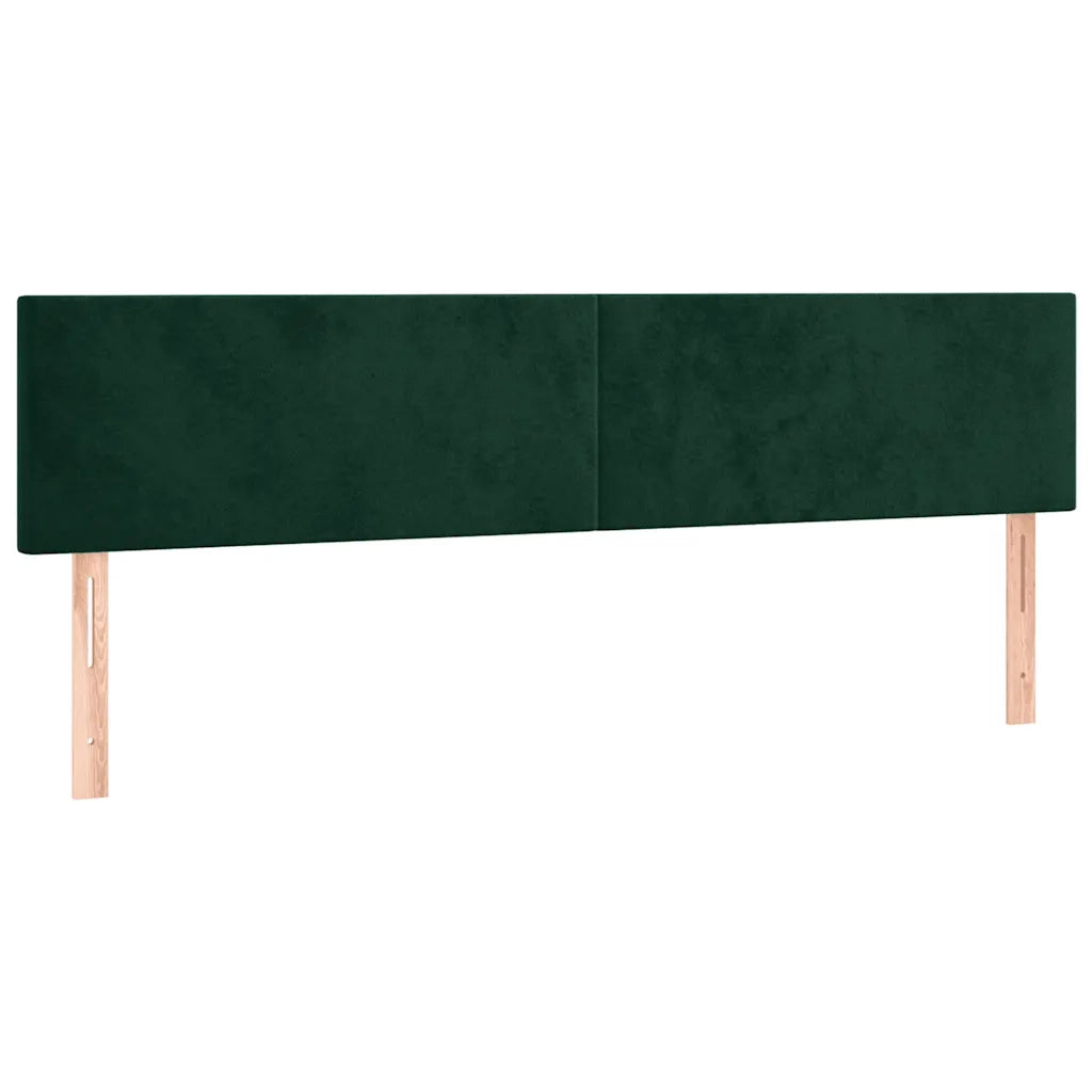 Testiera 2 pz Verde scuro 90x5x78/88 cm in Vellutocod mxl 78597