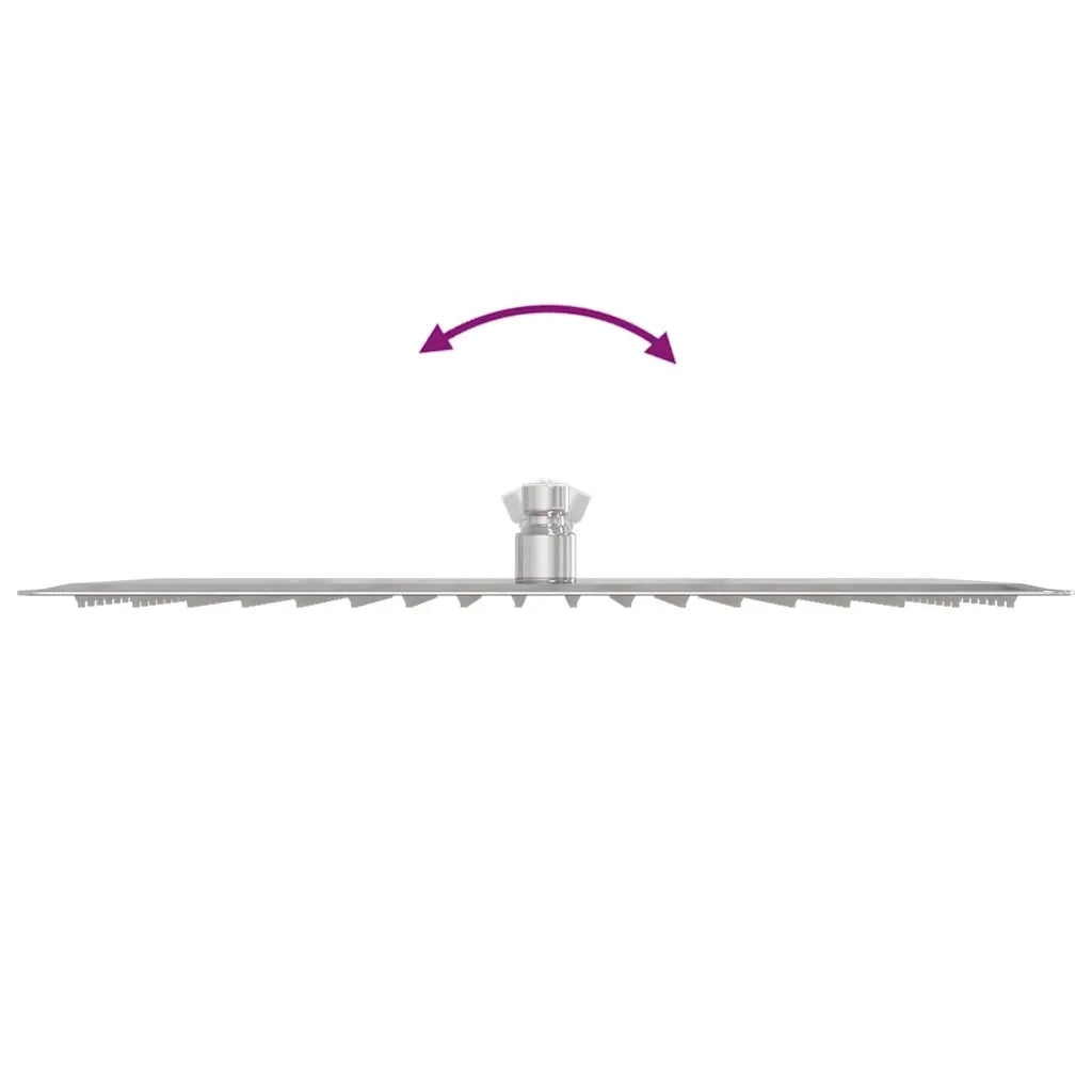 Testa Doccia a Pioggia Acciaio Inox 304 40x30 cm Rettangolare 4103933