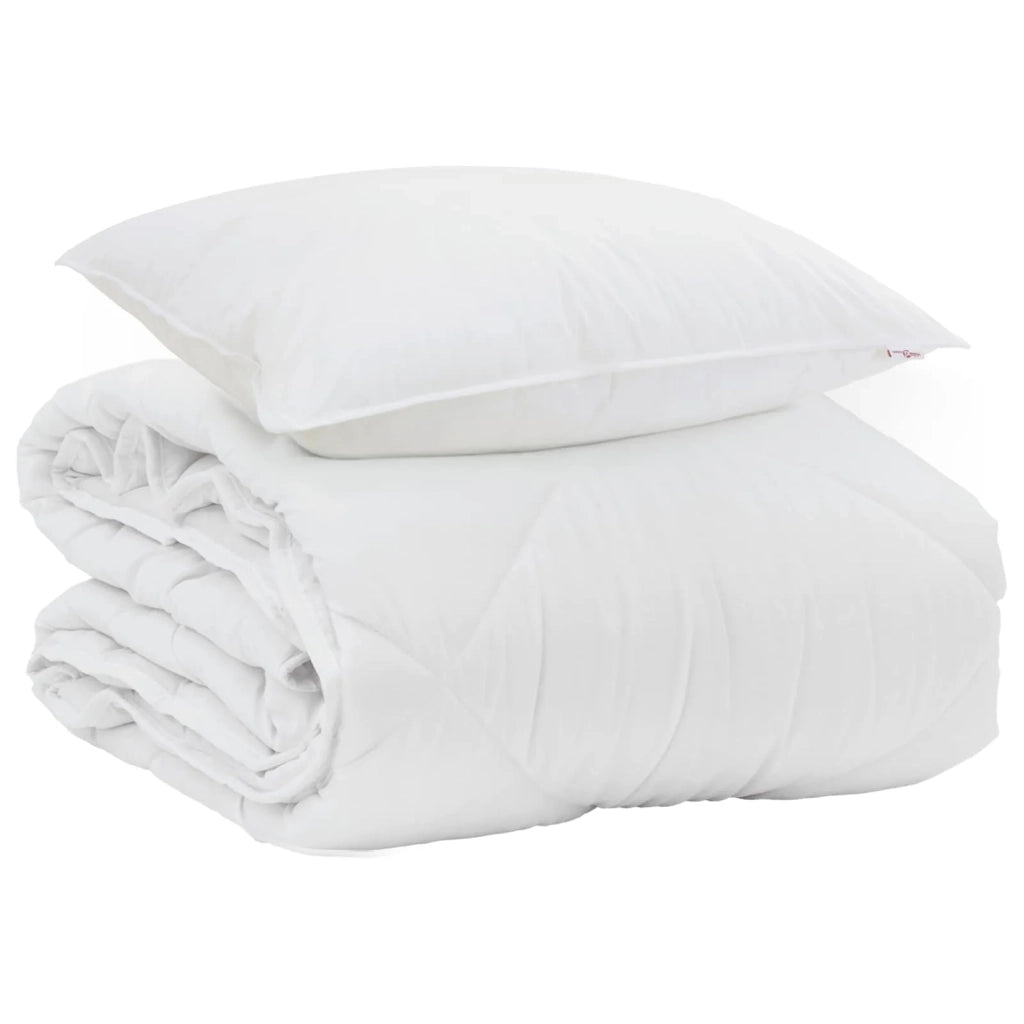 Piumone | Duvet Estivo con cuscino 2 pz Bianco Microfibra