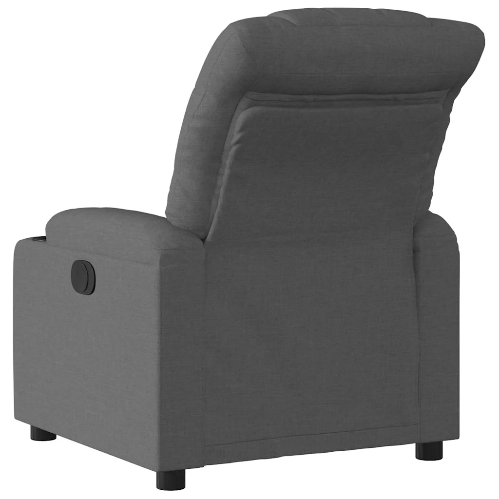 Divano Sedia-Poltrona Reclinabile in Tessuto Grigio Scuro 739210