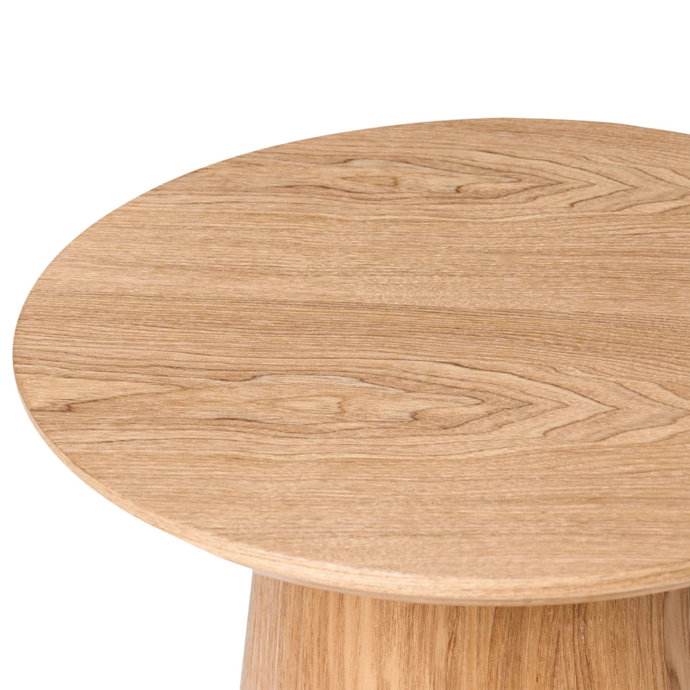 Tavolino con piano in MDF impiallacciato in frassino moderno 41 x 41 cm Marrone chiaro stile moderno