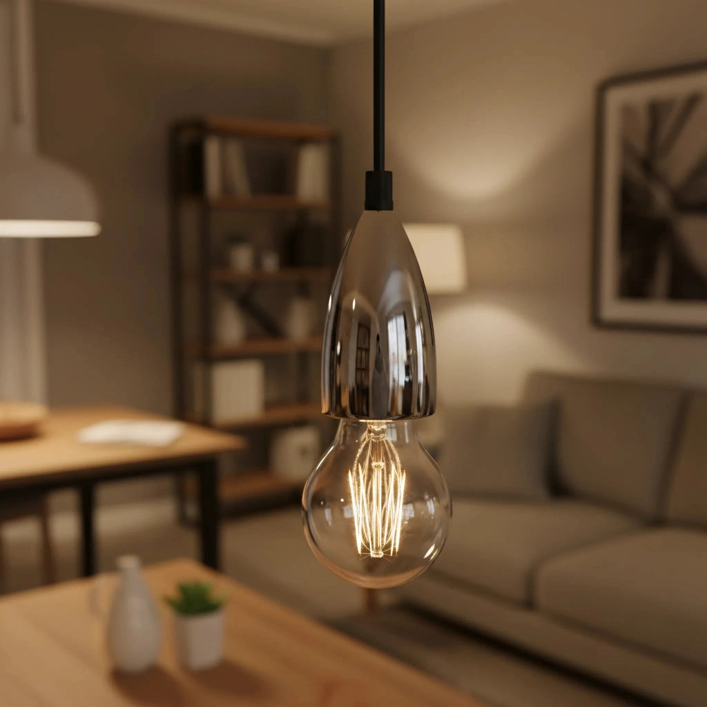 Lampada Da Soffitto Pensile Montatura Chrome APP358-1CP