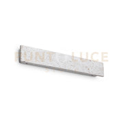 ZIG ZAG SQUARE APPLIQUE LED SMD 530 x 50 23 W On-Off 2350 lm 3000 K CEMENTO