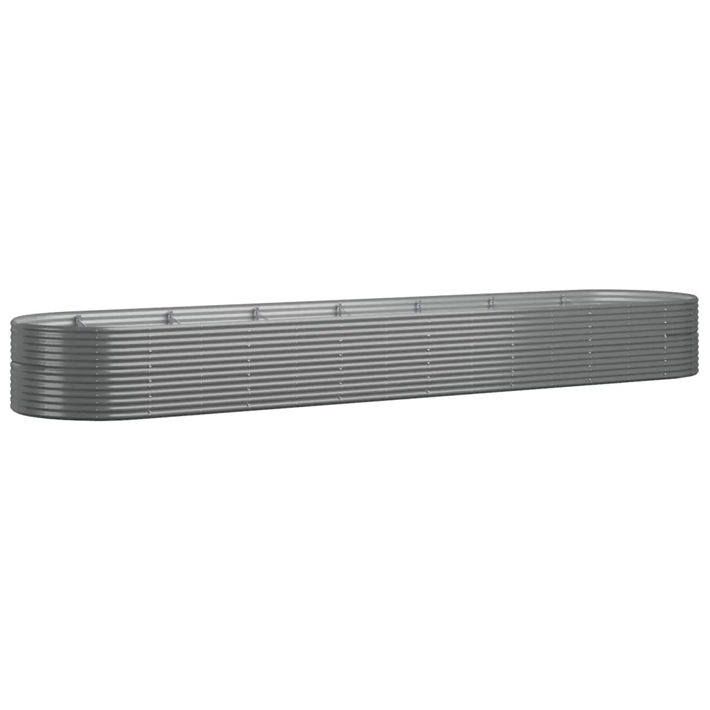 Vaso Giardino Acciaio Verniciato a Polvere 584x140x68 cm Grigio