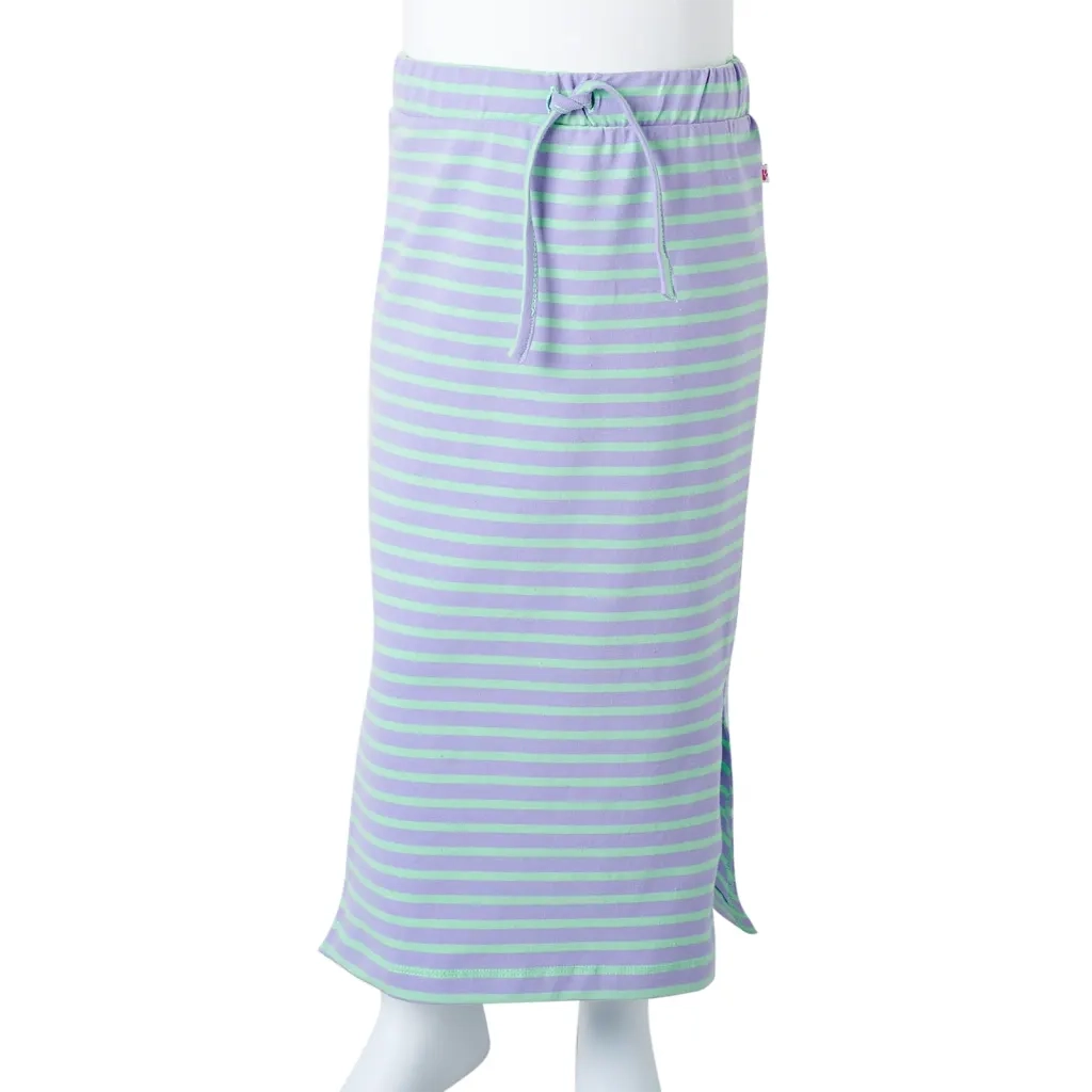 Gonna Dritta da Bambina a Righe Menta Brillante 128 CFW4051328