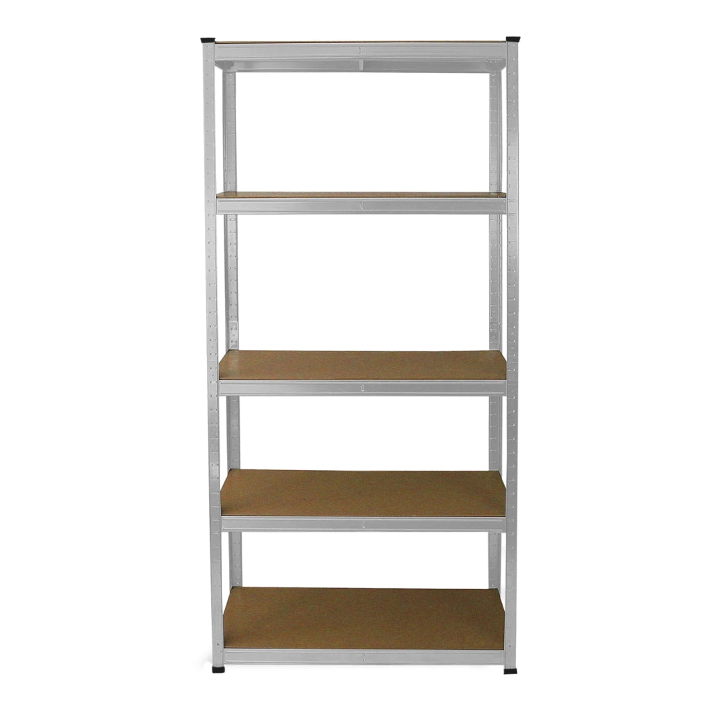 Set 3 Scaffali Metallici 90x40x180 cm 5 Ripiani MDF Portata 200 kg - Grigio