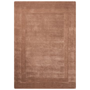 Tappeto in lana forma rettangolare, tuftato a mano 160 x 230 cm marrone design elegante