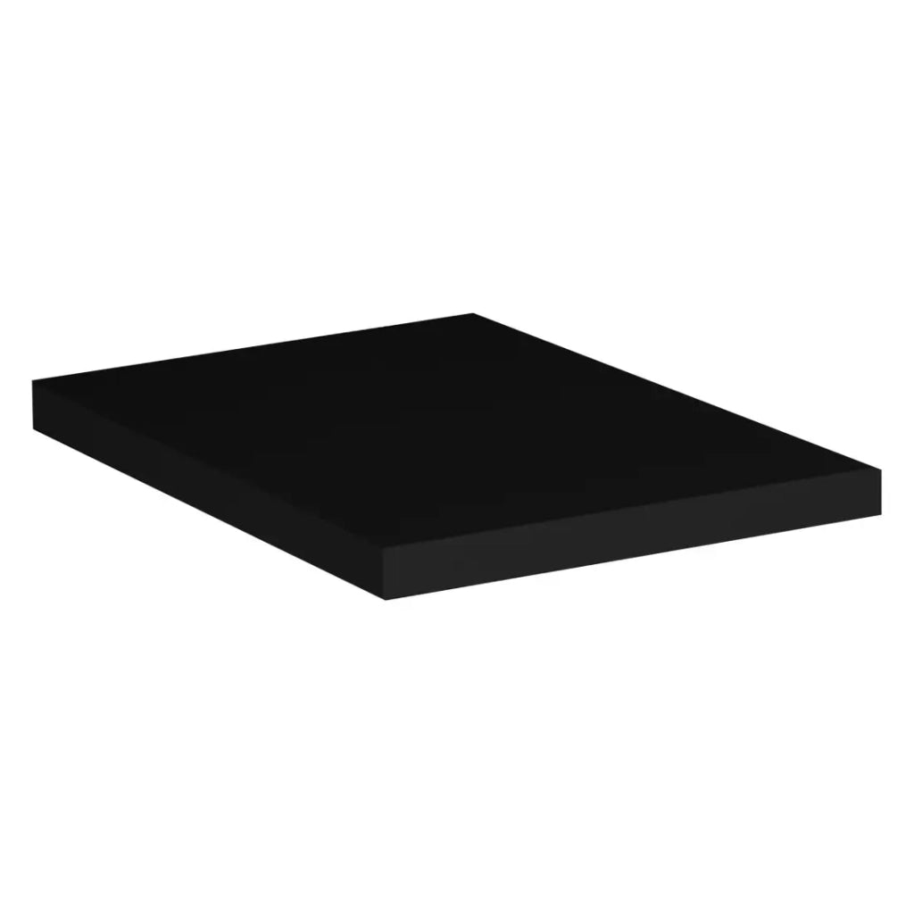 Piano lavabo VANO - L20 × P40 cm - Nero opaco - Da appoggio - Elemento di finitura laterale