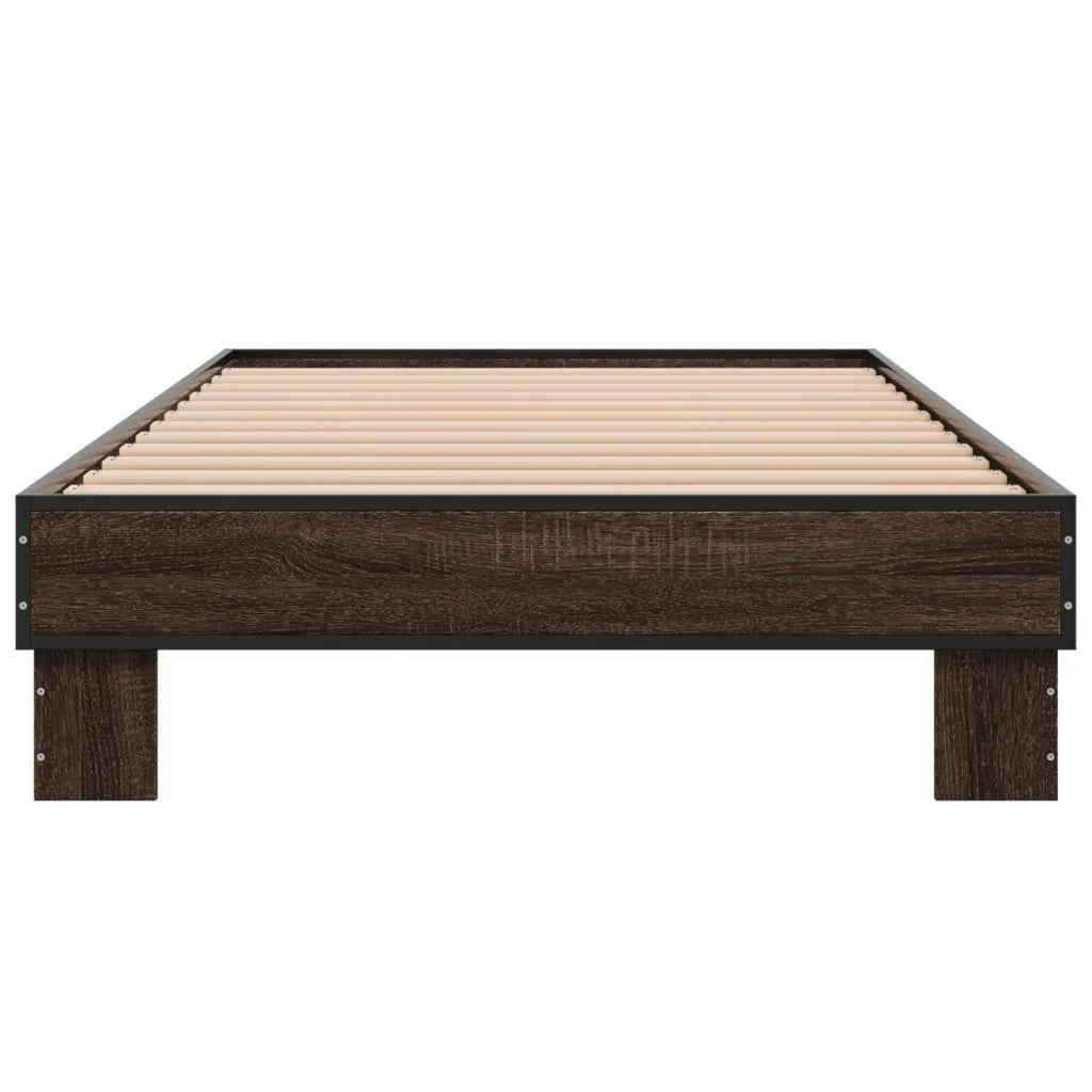 Giroletto Rovere Marrone 75x190 cm Legno Multistrato e Metallo