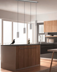 Lampada a Sospensione da Interno  GU10 in Metallo Nickel Opaco