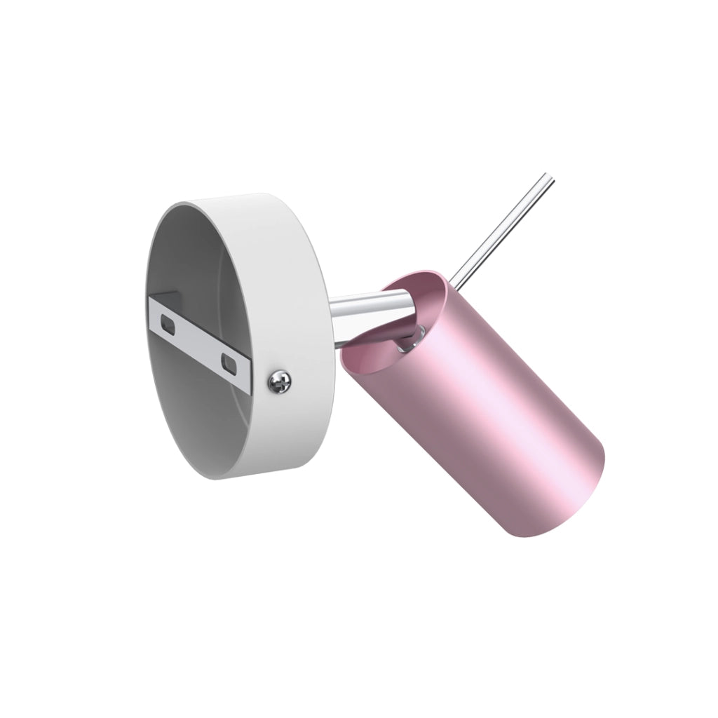Applique Milagro PRESTON 1xGU10 40W bianco rosa cromo
