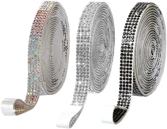 Tape Decorativo a Stelle 3 Pezzi - Adesivo Decorativo Self-Adesivo - Fiocchi Manuali - Adatto per Telefoni Cellulari - Scatole Regalo - Effetti Lucidi - Nastro Decorativo