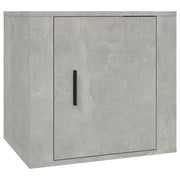 Comodino | Armadio da Notte | Mobiletto da notte Grigio Cemento 50x39x47 cm