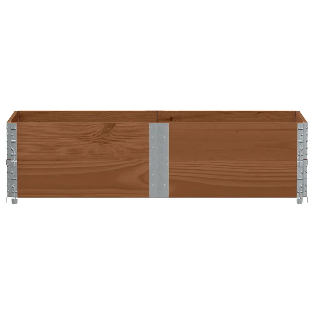 Paretali per Pallet 2 pz Marroni 150x50cm Legno Massello di Pino CFW3843966