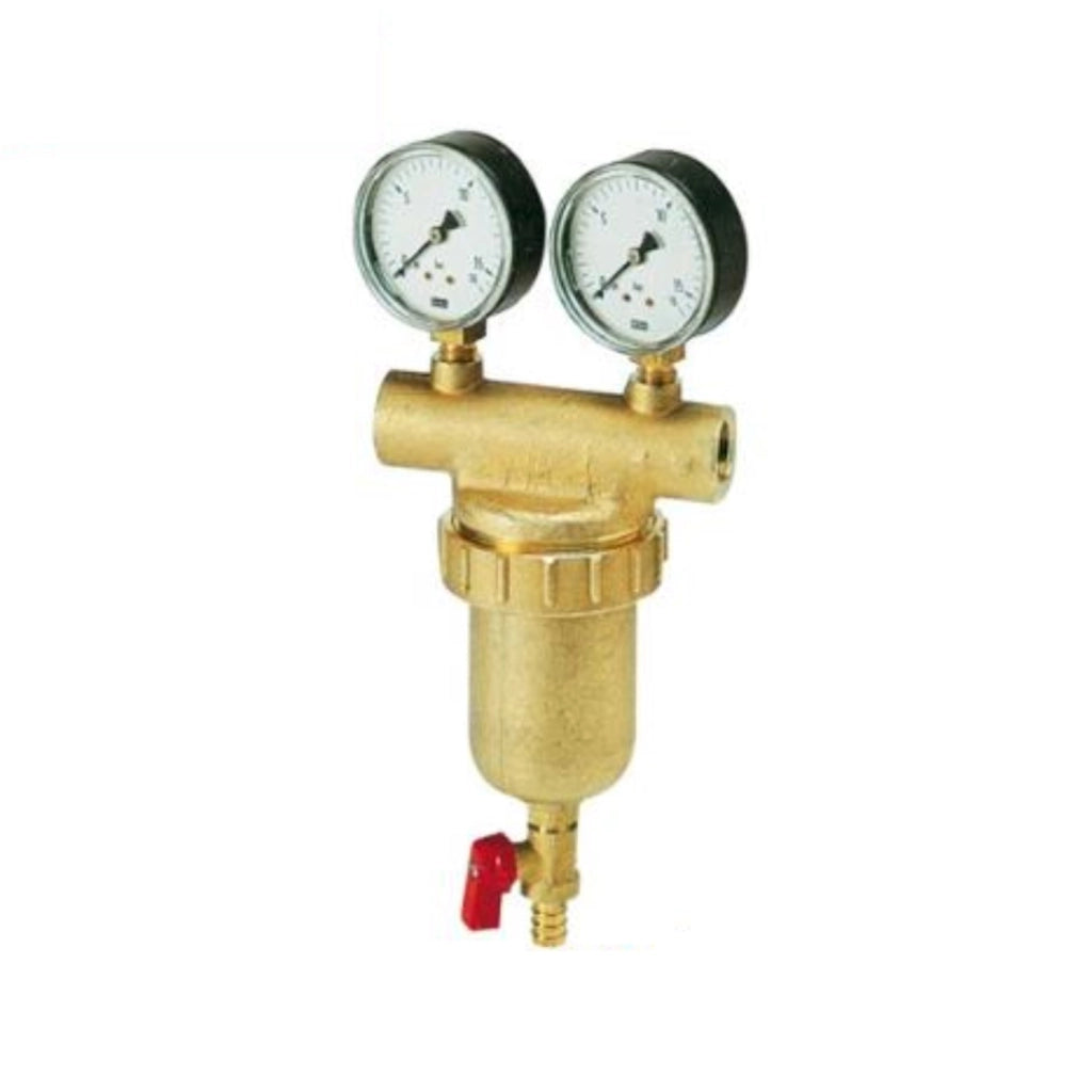 Filtro Autopulente in Ottone PINTOSSI Con 2 Manometri - Disponibile in varie misure 2