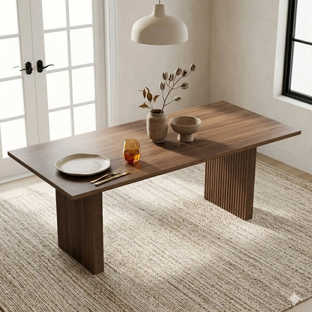 Tavolo da Pranzo Allungabile 140/200x90 cm ¨C Xylo ¨C Noce, Rettangolare, 6-8 Persone