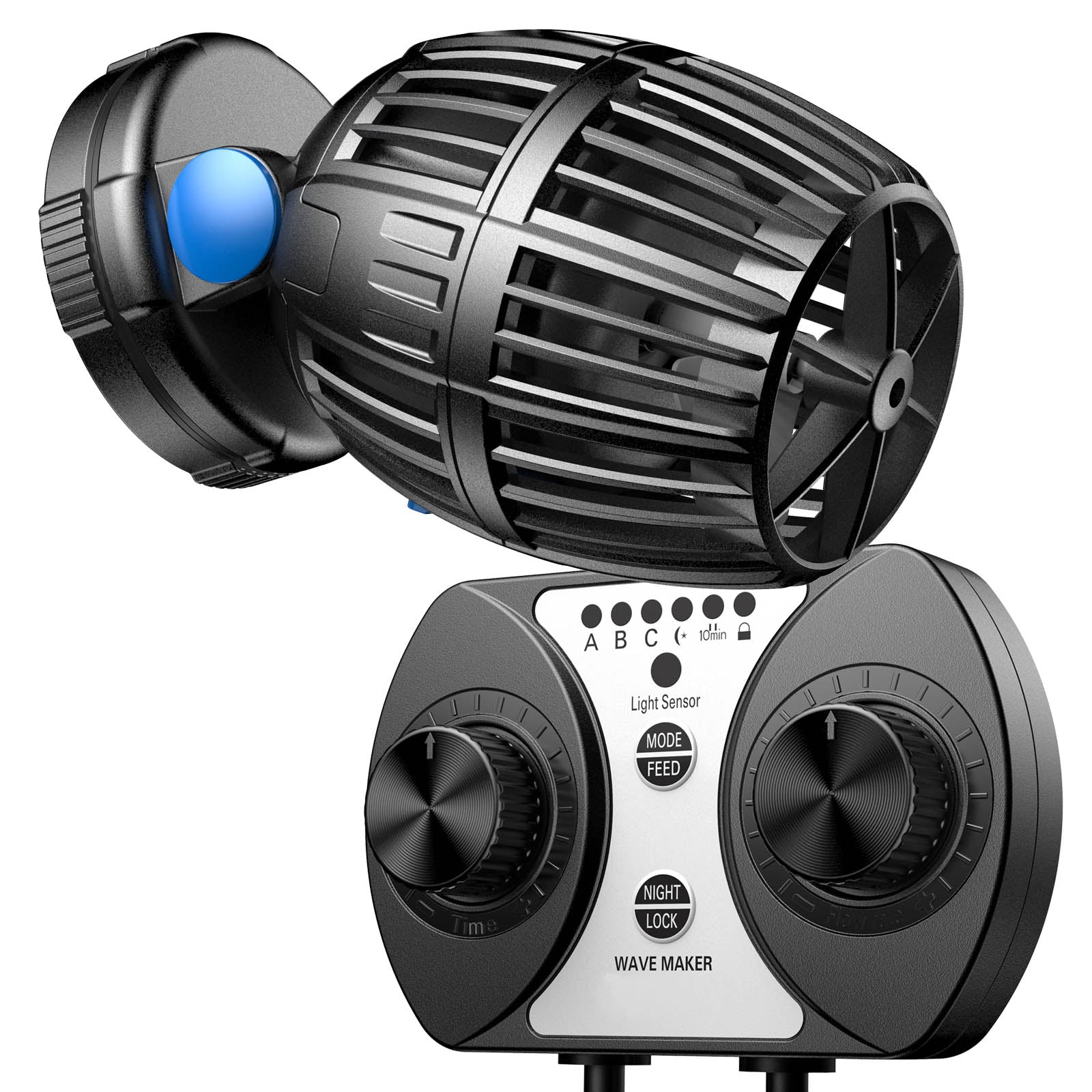 CW-140 Pompa di movimento con controller per acquari 1200-15000l/h 40W Generatore onde