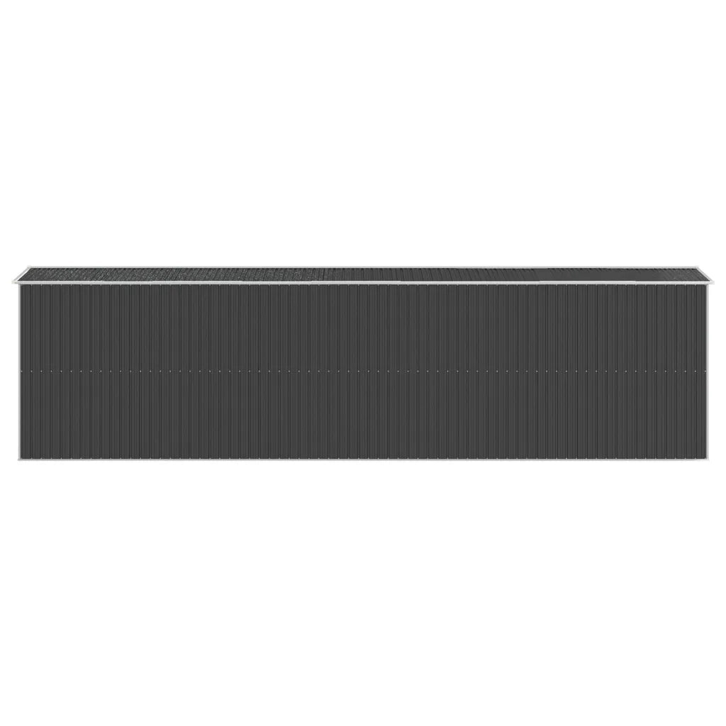 Capanno da Giardino Antracite 192x772x223 cm in Acciaio Zincato 3147456