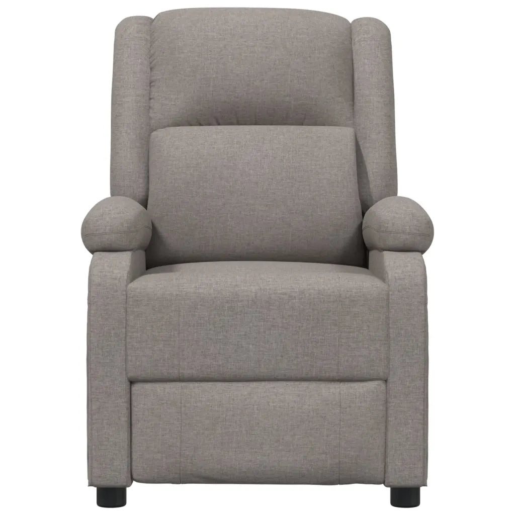 Poltrona Elettrica Reclinabile Tortora in Tessuto 3098360