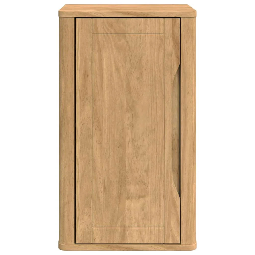 Mobiletto da bagno moderno a parete con vani portaoggetti regolabili 35 x 30 x 60 cm in legno di pino marrone 02_0058947
