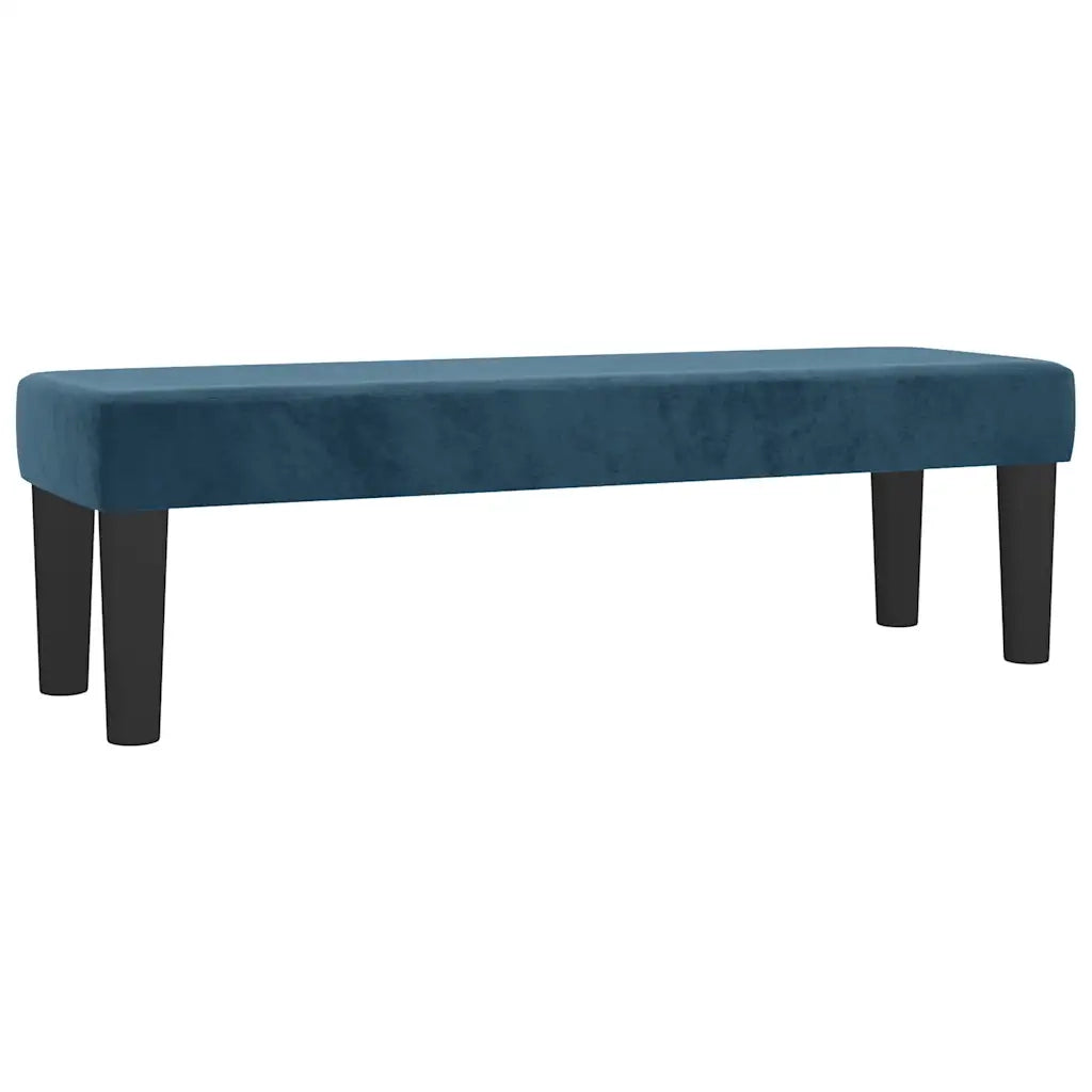 Giroletto a Molle con Materasso Blu Scuro 140x190 cm in Velluto