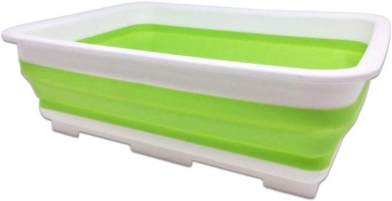 Cassa di lavaggio portatile (10L / 37x27x10cm) - Pratico e spazievitore - per uso domestico e campeggio