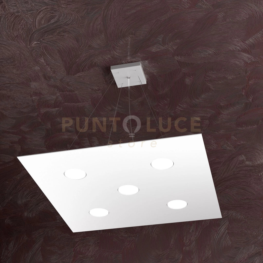 AREA SOSPENSIONE 5+2 LUCI BIEMISSIONE BIANCO 1127-S5+2-BI