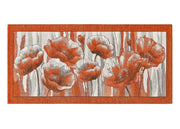 Tappeto Passatoia Cucina Corsia Retro Antiscivolo Disegno Amsterdam By Suardi - 55x280 - Arancio