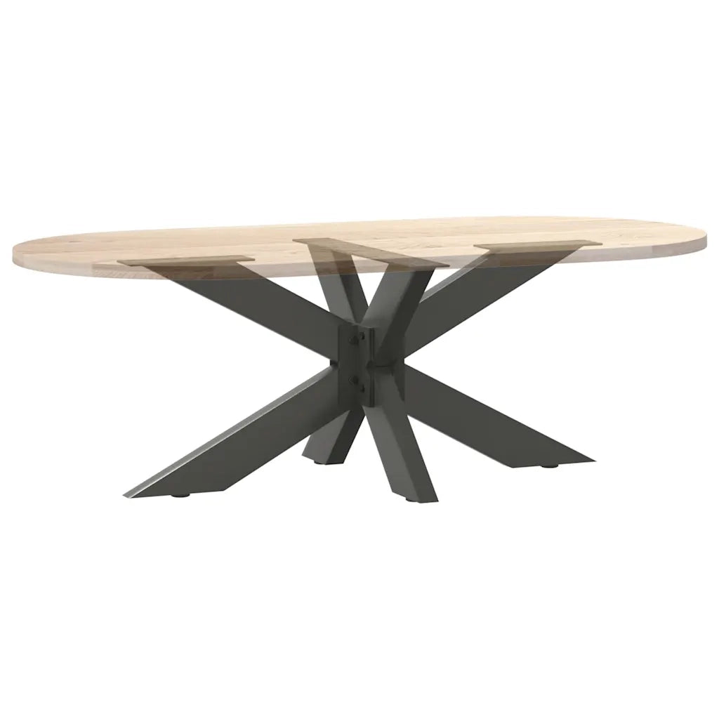 Gamba per tavolino da caffè a forma di ragno antracite 98x58x(42-43) cm in acciaio 4013110