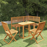 Set da Bistrot 4 pz in Legno Massello di Acacia 3057864