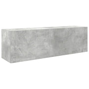 Mobiletto da bagno a parete 100 x 25 x 30 cm design pratico vano contenitore in legno composito grigio cemento 02_0051288