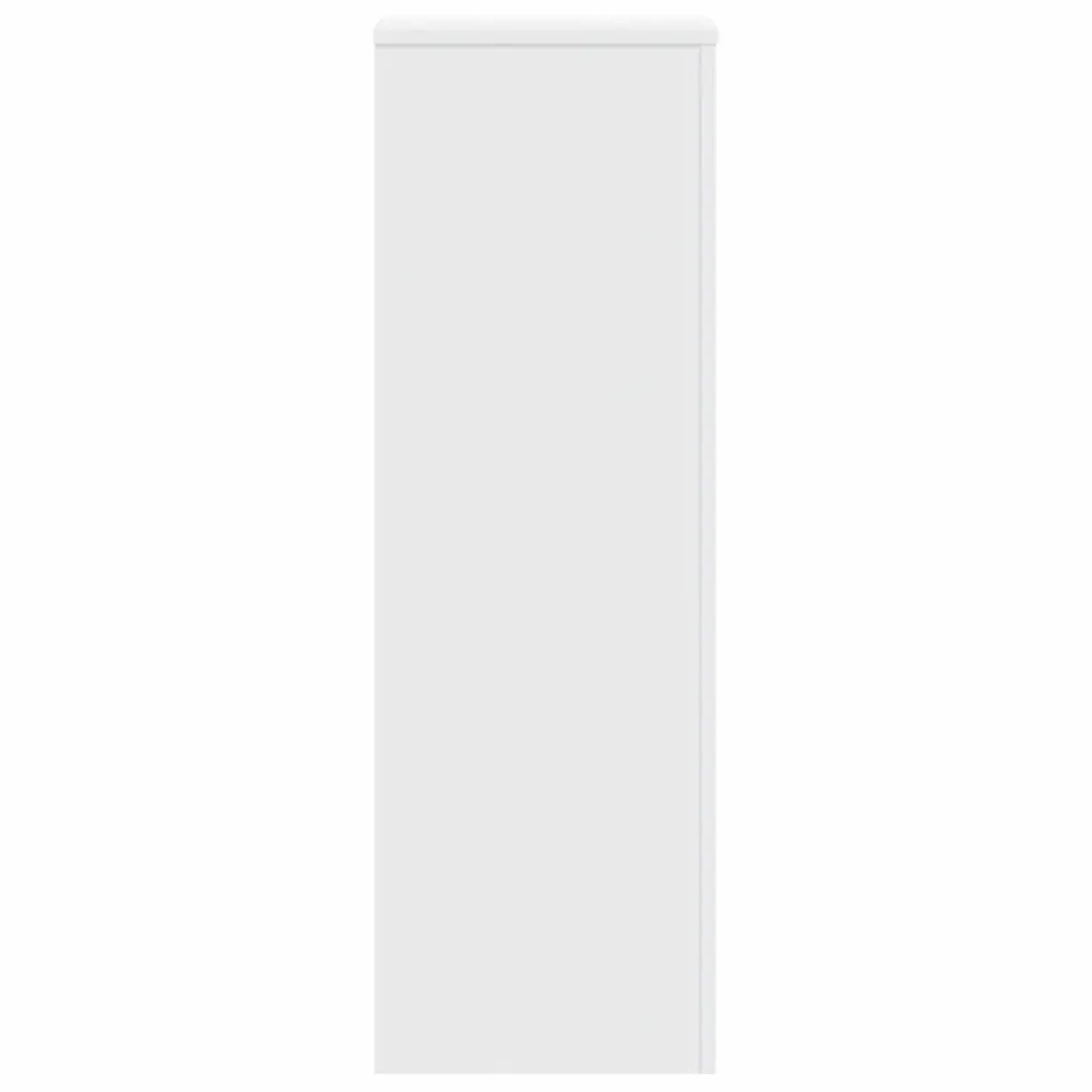 vidaXL Supporti per Piante 2 pz Bianchi 33x33x100 cm Legno Multistrato