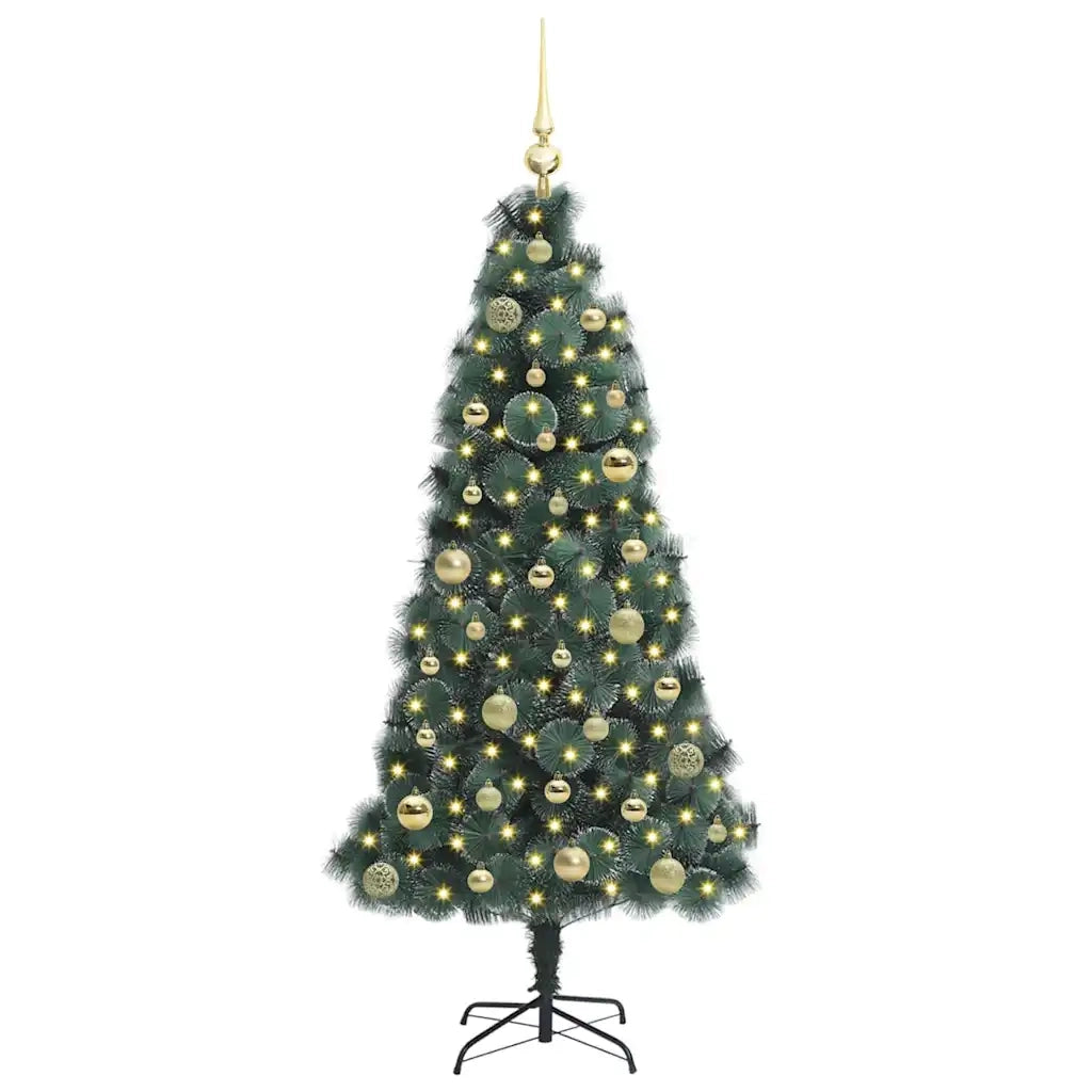 Albero di Natale artificiale preilluminato con set di palline 3396157