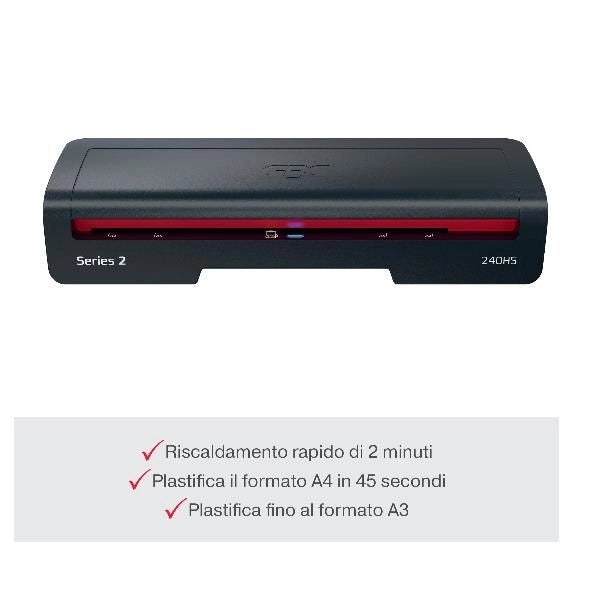 Plastificatrice 240hs a3 nera - 4410069EU