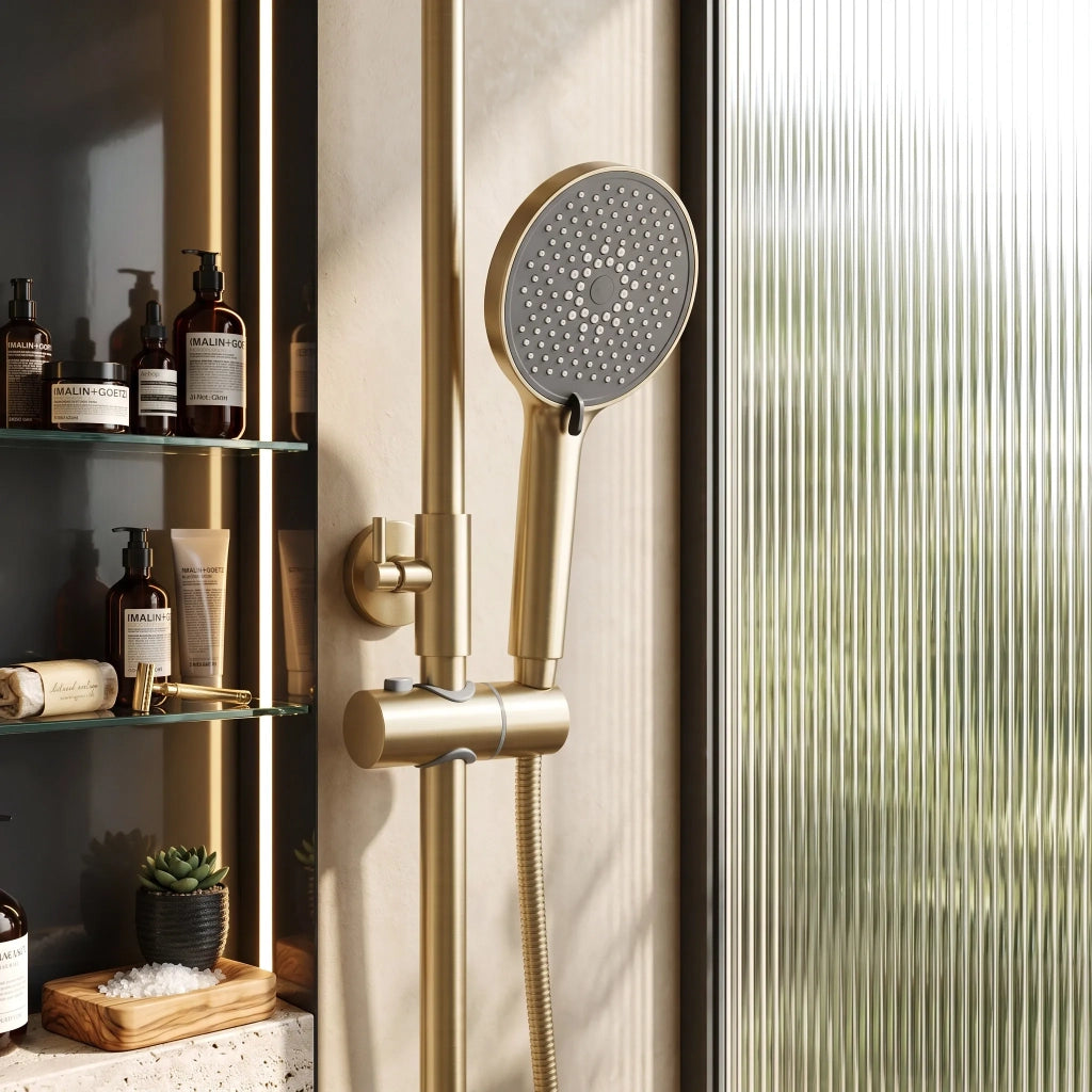 Set Doccia Premium Rea Maxim Brush Gold
