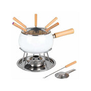 Fonduta Smaltata Bianca Set pz.12 Eva