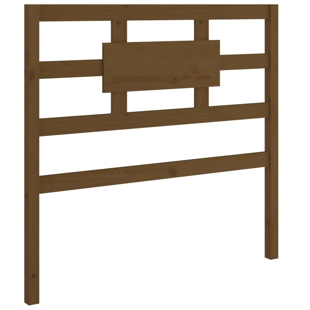 Testiera per Letto ambra 80,5x4x100cm in Legno Massello di Pino