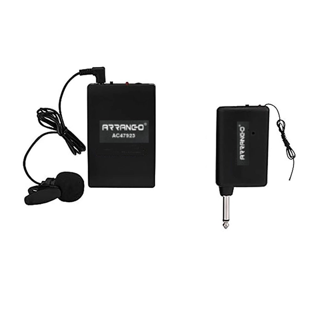 MICROFONO WIRELESS LAVALIER SENZA FILI FM DJ KARAOKE CLIP CRAVATTA ARRANGO 47923
