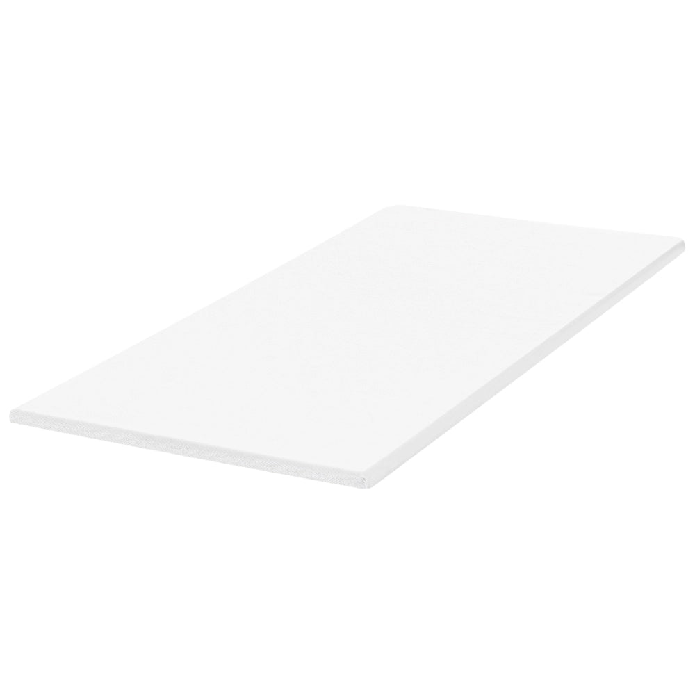 Coprimaterasso in schiuma bianca 90 x 200 cm morbido comfort