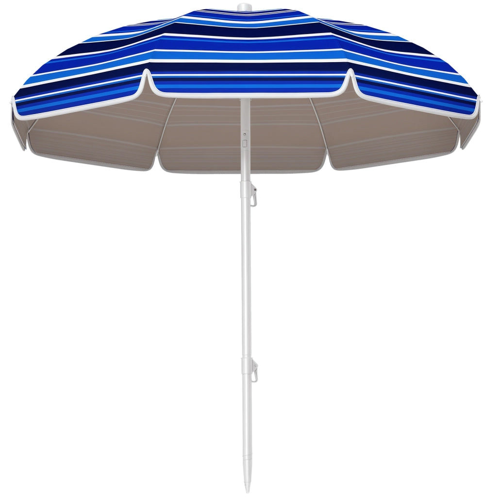 Ombrellone da giardino ¨C zephmum ¨C 180 cm, multicolore, inclinabile, pieghevole