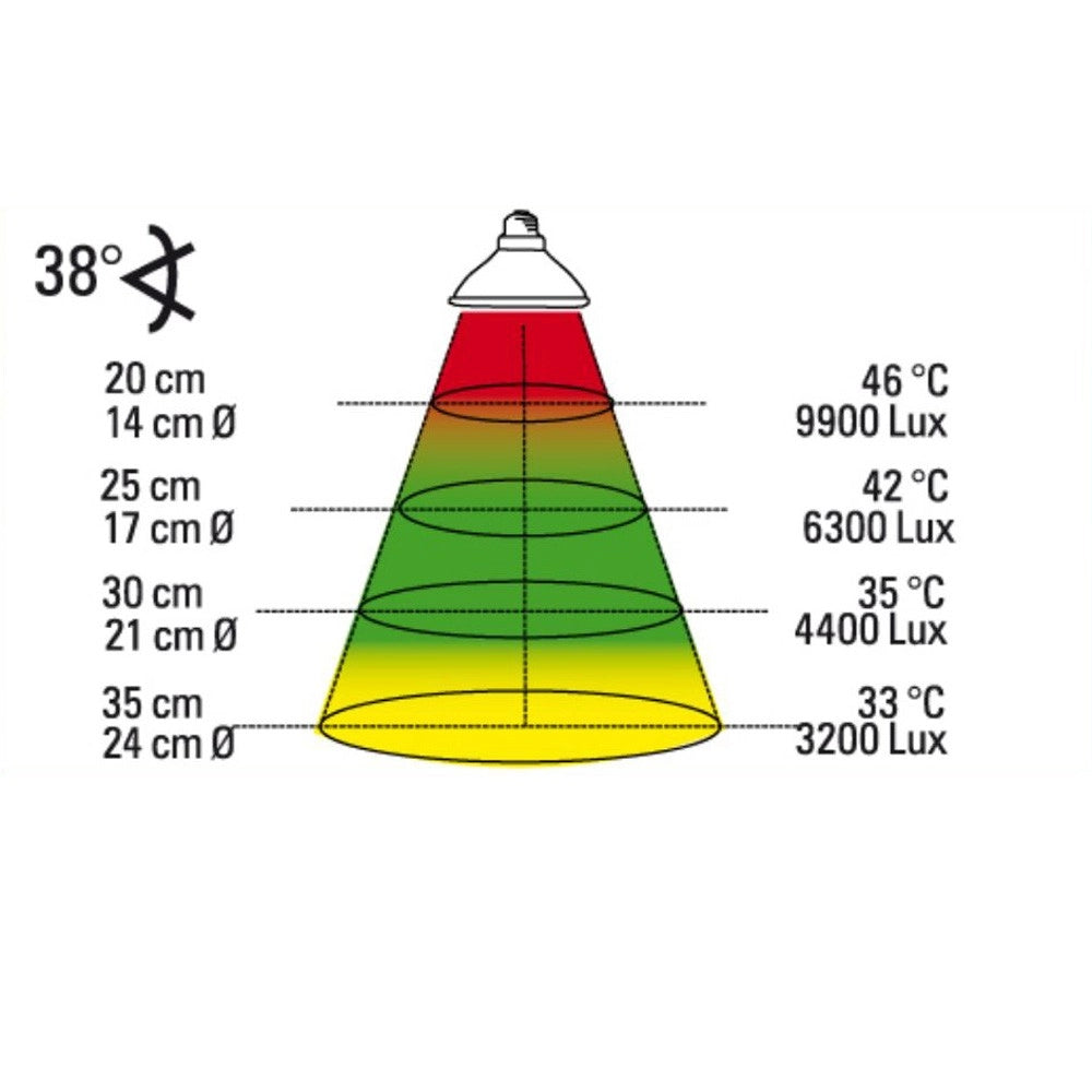 Lucky Reptile Halogen Sun Mini 2pz - lampada alogena attacco E27 per rettili Wattaggio Riscaldatori e lampade terrario: 20W