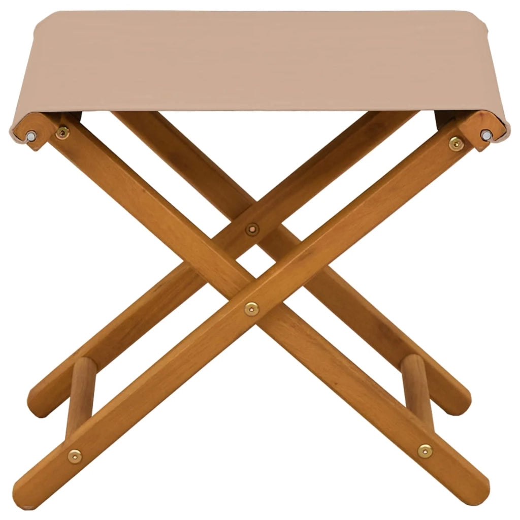 Lettino 2 pcs Legno di Eucalipto Massello Tortora 42024900