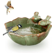 Casa per uccelli per il giardino, vasca per uccelli, finitura retro, casa per uccelli, piatto per frutta, stazione di alimentazione per uccelli, vasca per uccelli, recipiente per giardino, acquario, giardino dietro casa, esterno.