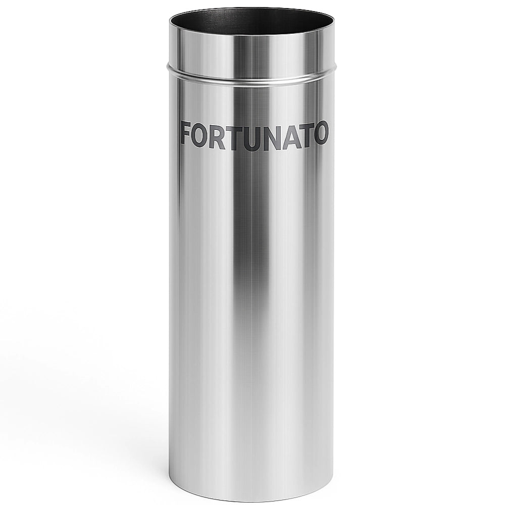 Tubo acciaio inox spessore 0,5 mm canna fumaria evacuazione fumo calore *** misura Ø 180 h 1000 mm, confezione 1
