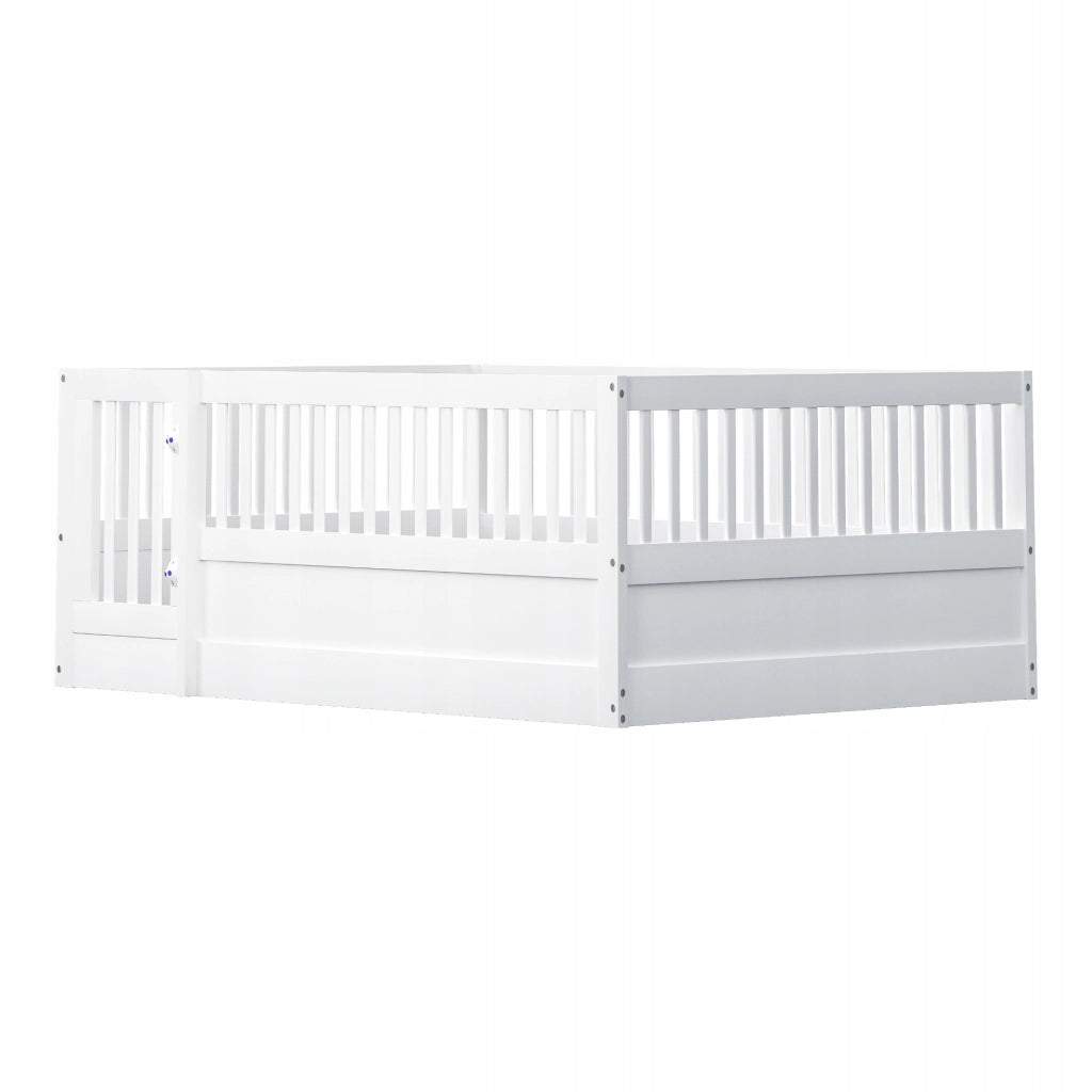 Letto per bambini in legno - Xylo - 140x200 - Bianco - Senza materasso