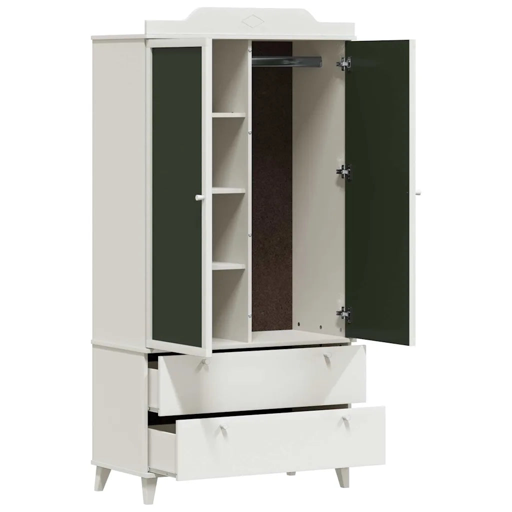 vidaXL Armadio con Lavagna con cassetto Bianco Legno multistrato