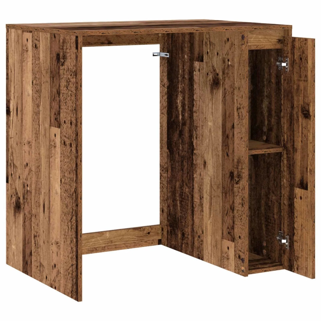 Mobiletto per lavatrice con porta Legno vecchio 87 x 60 x 89 cm 8006806
