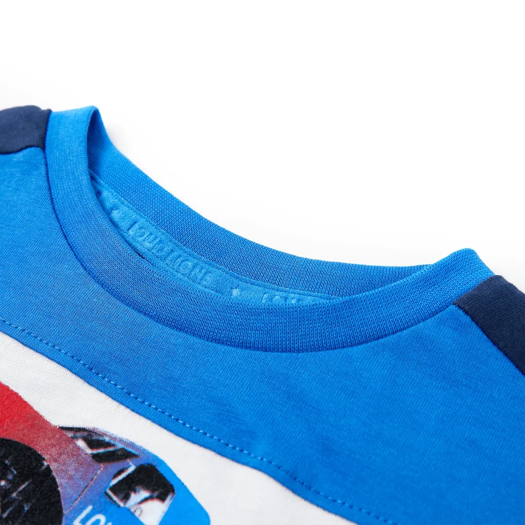 Maglietta da Bambino Blu e Blu Marino 128 12532